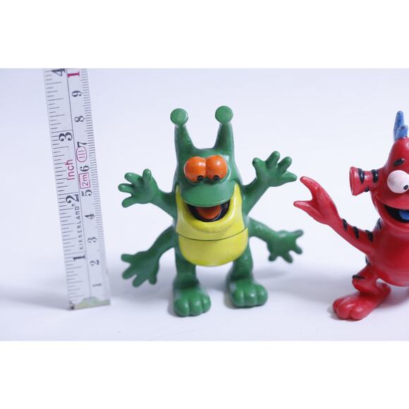 Wendy's, Alien Mix-up, Set of Three Figures, Green Red and Blue Aliens, - Picture 2 of 2